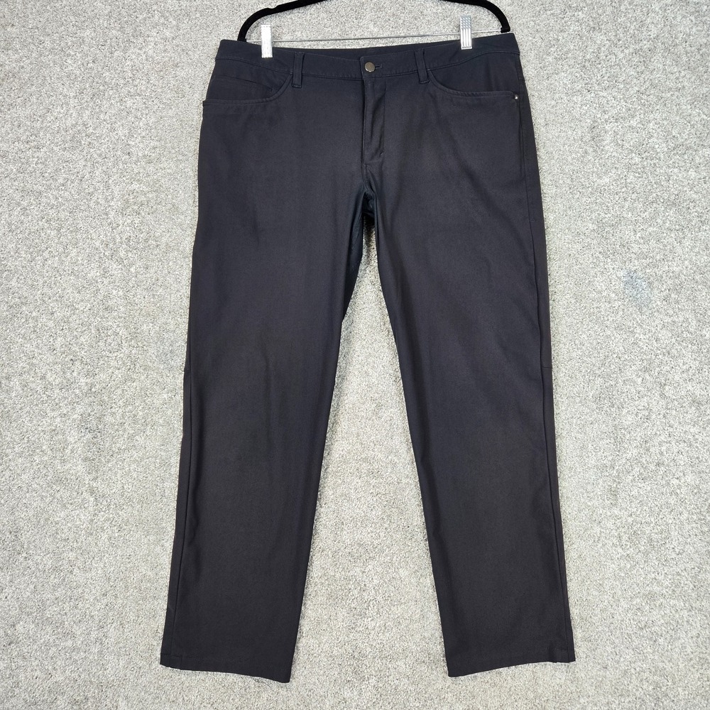 Lululemon ABC Pant Classic Fit Mens 36x30 Dark Gray Warpstreme 5 Pocket LM5426S